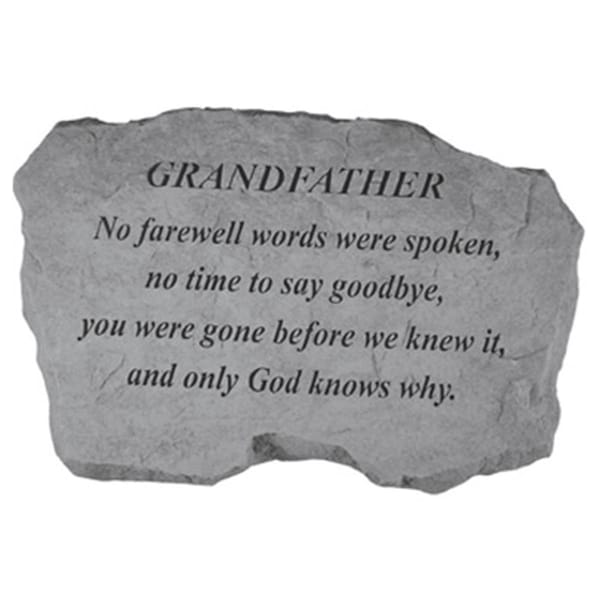 Kay Berry Grandfather-No Farewell Words Were Spoken - Memorial - 16-in. x 10.5-in. x 1.5-in. KA313603 - main